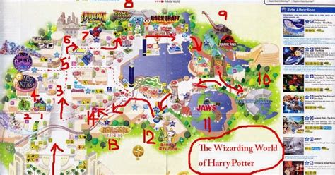 Universal Studios Japan Map