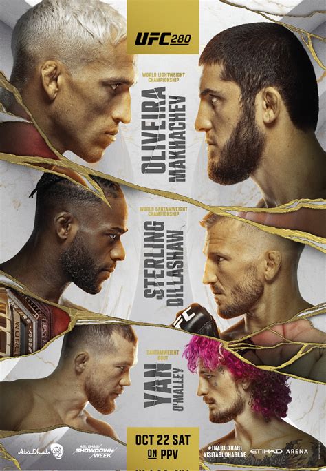 UFC 280 - Les posters et les affiches - UFC Fans