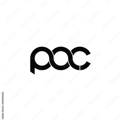 pac letter original monogram logo design Stock Vector | Adobe Stock