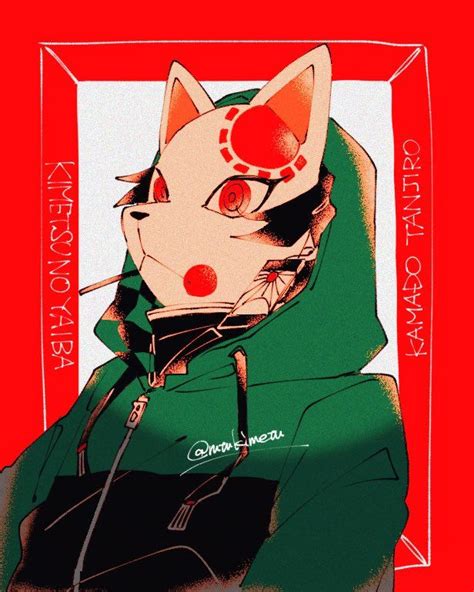 #KimetsuNoYaiba #Tanjiro | Anime demon, Kitsune mask, Slayer anime