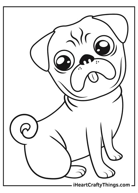 Pug Coloring Pages