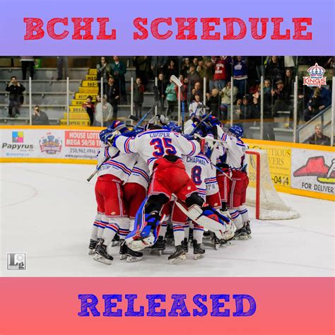 BCHL Schedule Released | Prince George Spruce Kings