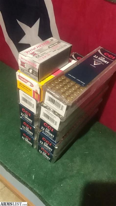 ARMSLIST - For Sale/Trade: 22 short ammo