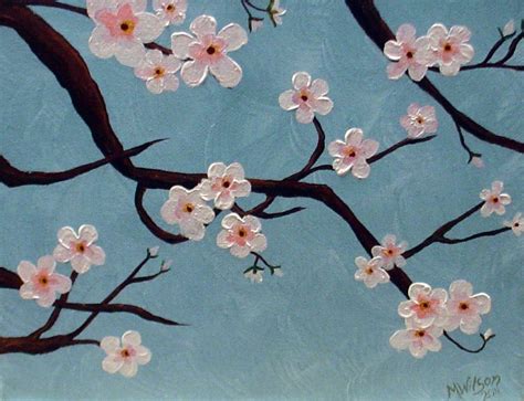 Cherry Blossoms Easy Flower Painting Cherry Blossom P - vrogue.co