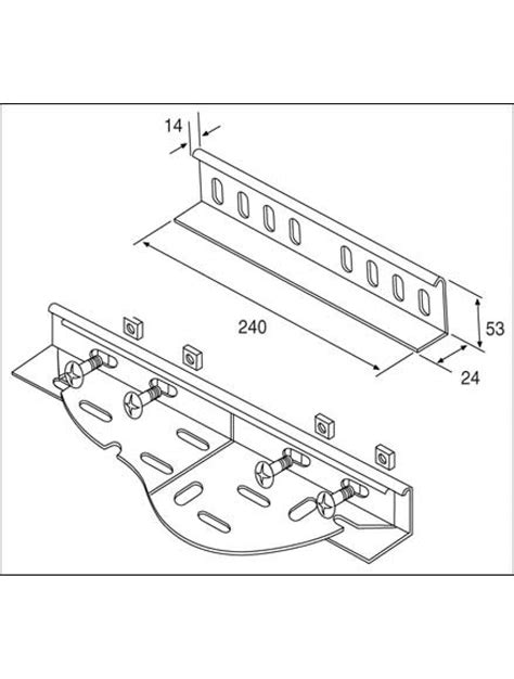 Unistrut Cable Tray Heavy Duty Wrap Over Coupler PairHot Dip Galvanised