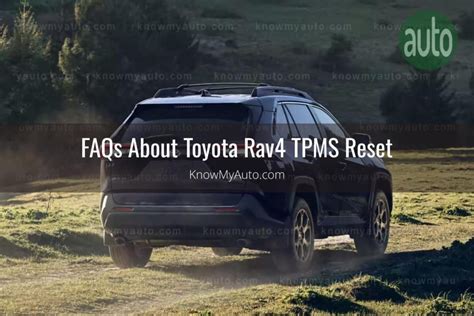 How to Reset Toyota RAV4 TPMS - Know My Auto