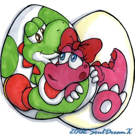 Yoshi and Birdo by souldreamx on DeviantArt