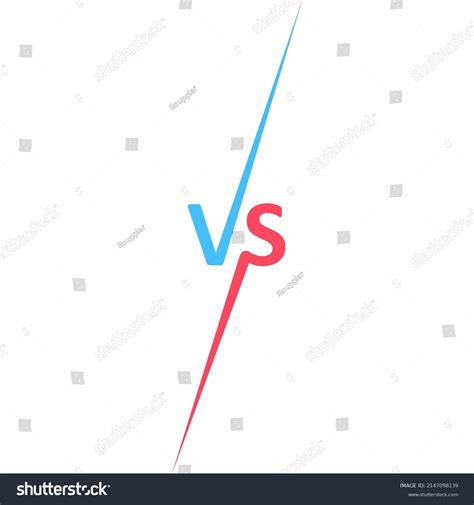 Versus Vs Letters Screen Logo Blue Stock Vector (Royalty Free) 2147098139 | Shutterstock