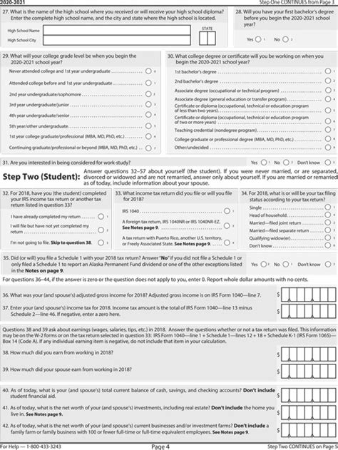 Fafsa Forms Printable