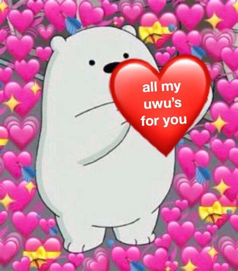 heart meme. all my uwu’s for you. | Cute memes, Cute love memes, Love memes