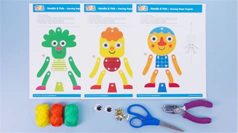 Noodle & Pals Dancing Paper Puppet Craft - Super Simple