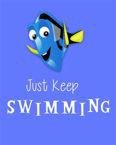 Finding Nemo Dory Just Keep Swimming 8x10 by RachelsMagicalPrints