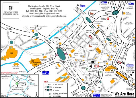 Central Birmingham Map - Birmingham Paradise Circus • mappery