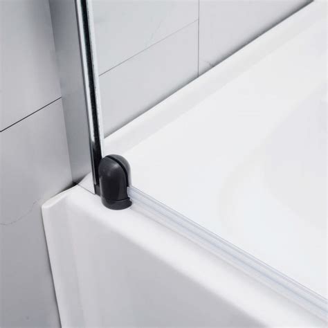 750 x 1500 mm Frameless Over Bath Screen | Acqua Bathrooms