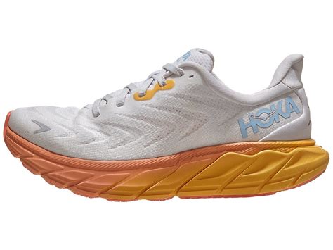 HOKA Arahi 6 Women's Shoes Nimbus Cloud/Blanc - Running Warehouse Europe