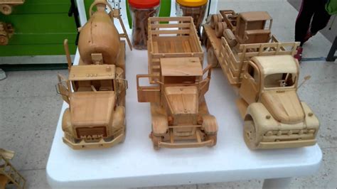 ARTESANÍAS EN MADERA (CAMIONES, CARROS Y MIXER) PARTE 2 | Carritos de ...