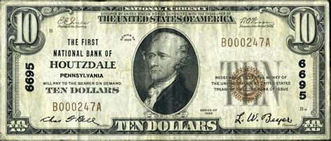 Charles Frederick "Fred" Bell (Houtzdale, PA) - Bank Note History