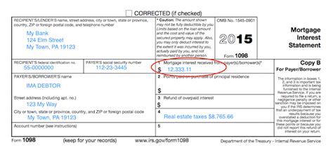 Understanding Your Tax Forms 2016: 1098, Mortgage Interest Statement