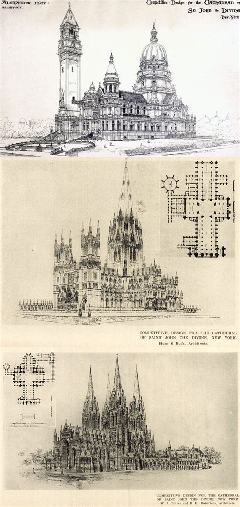 Design Competition Entries for St. John the Divine Cathedral, New York City, 1891 : architecture