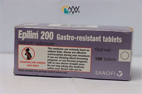 Epilim 200mg | Sodium valproate {price is per tab} - Cross-Link ...