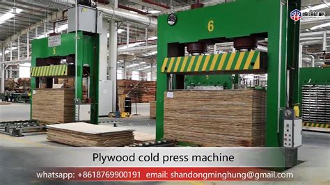 plywood cold press machine for plywood making laminate machine - YouTube