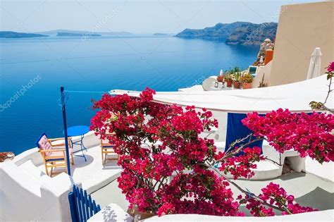 White architecture on Santorini island, Greece Stock Photo by ©Smallredgirl 75642831