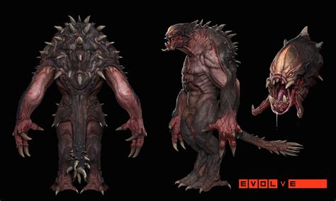 Goliath Final Render, Stephen Oakley | Evolve monster, Monster concept art, Alien concept art