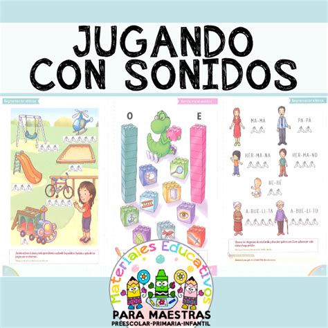 Cuaderno Jugando con los Sonidos | Materiales Educativos para Maestras