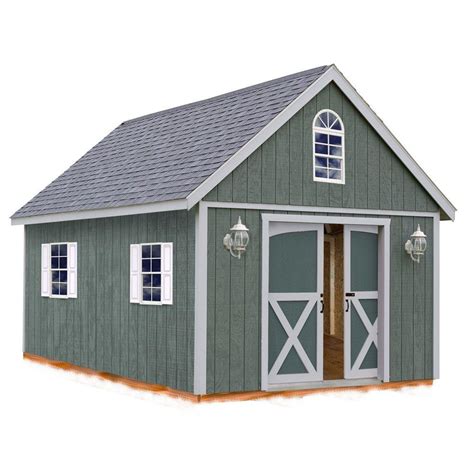 Best Barns Belmont-1216 Two-Story Wooden 12 ft. x 16 ft. Ranch Shed ...