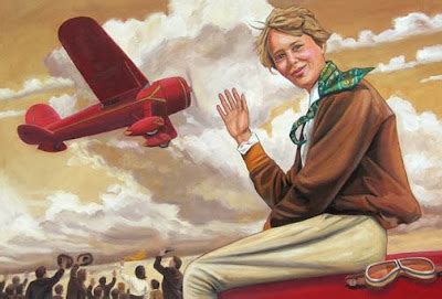 Amelia Earhart Colorized Photo