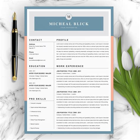 Professional and Creative Resume | Resume Templates ~ Creative Market