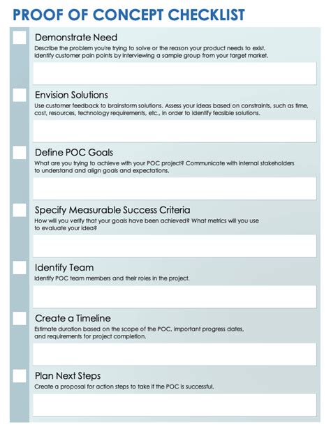 Free Proof-of-Concept Templates | Smartsheet