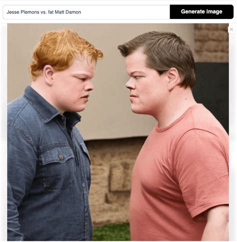 Jesse Plemons vs. fat Matt Damon : r/weirddalle