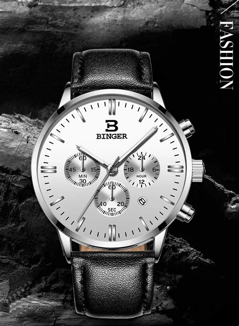 Aliexpress.com : Buy BINGER Chronograph Casual Watch Men Luxury Brand Quartz Military Sport ...