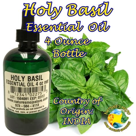 Holy Basil Essential Oil 4OZ From India