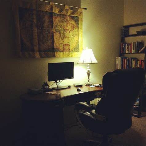 Office clean up... Check! Finally hung the 'Old World' map… | Flickr