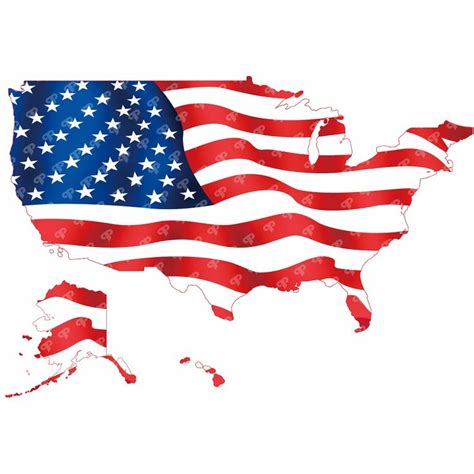 Download the USA Flag Map with Alaska & Hawaii | P&P group | Usa map, Map, Alaska usa