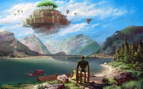 ArtStation - Laputa: Castle In The Sky Over Achensee