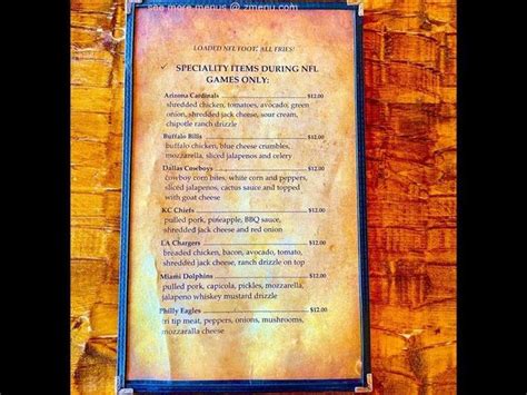 Online Menu of Pirates Den Bar & Grill Restaurant, Parker, Arizona ...