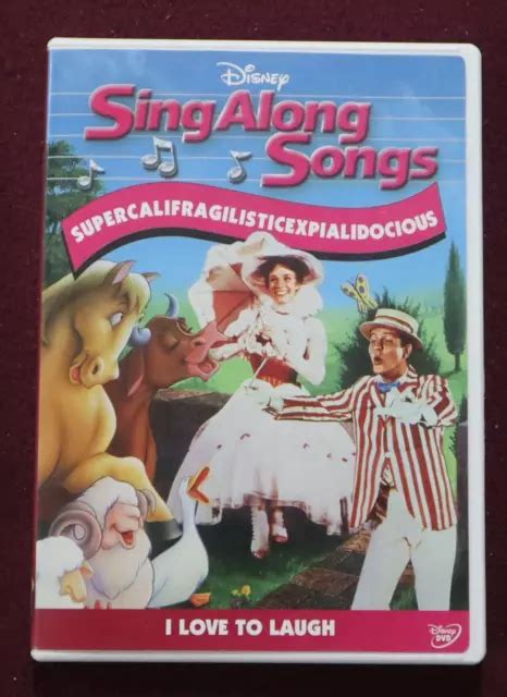 DISNEY SING ALONG Songs DVD - I LOVE TO LAUGH (R1) - NM EUR 14,82 ...