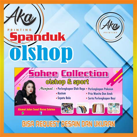 AKA PRINTING/CETAK SPANDUK OLSHOP/SPANDUK ONLINE SHOP/BANNER KECANTIKAN/SPANDUK OLSHOP BISA ...