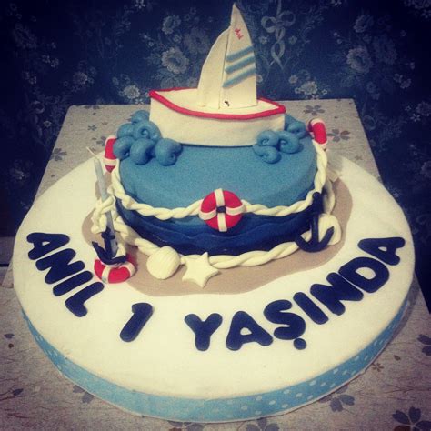 marine concept birthday cake | Birthday cake, Cake, Cake design