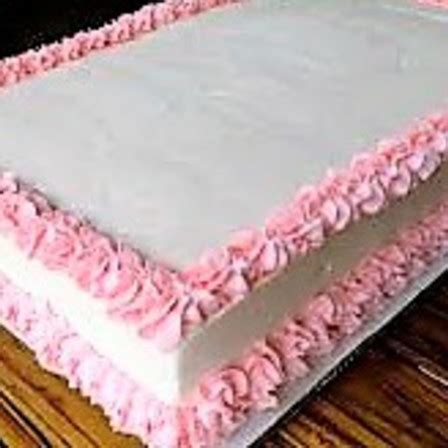 Plain Decorated Cake - Rectangle | Cake & Bake Kiwi