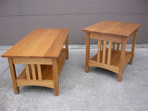 Handmade Quartersawn Oak Mission Style Coffee Table And End Table by Dave's Quality Furniture ...