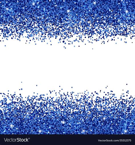 Blue glitter scattered on white background. Vector illustration ...