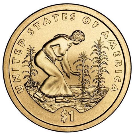 USA $1 "Sequoyah of the Cherokee Nation" 2017 coin value KM# 640 | coinscatalog.NET