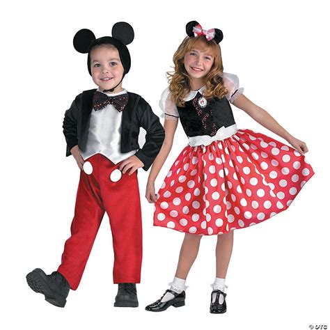 Kid's Mickey & Minnie Mouse Couples Costumes