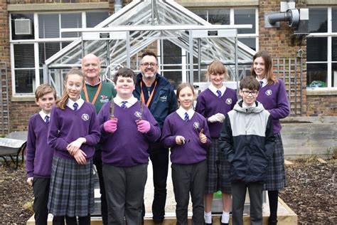 Both popped into school yesterday to officially open our new greenhouse and meet our gardeners!