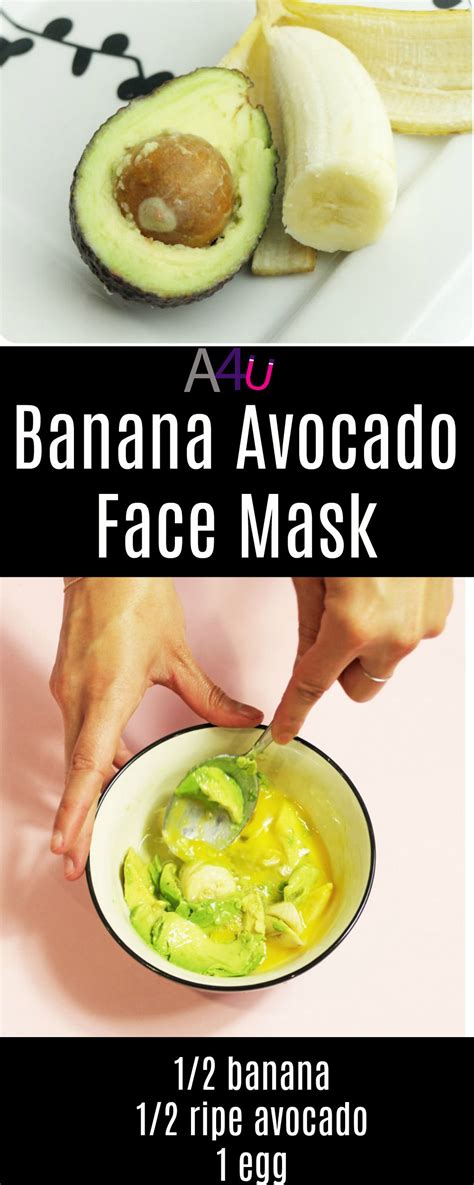 Pin by sharnell Thomas on DIY Beauty | Avocado face mask, Banana face mask, Avocado face mask recipe