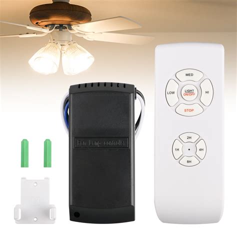 TSV Universal Ceiling Fan Light Remote Control and Receiver Complete ...